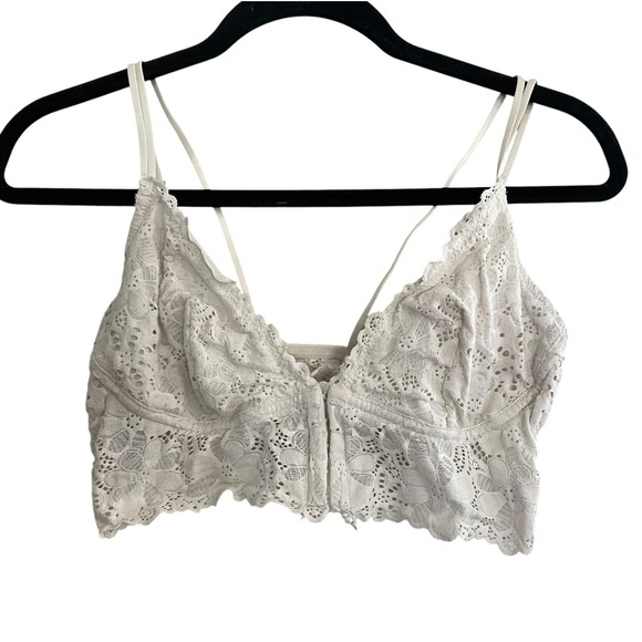 Colsie Other - Colsie Lace Bralette Floral Lined Wireless Soft Bra Size L Cottagecore Fairycore